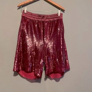 Sequin Boxer inspired Zara Shorts